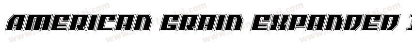 American Grain Expanded Italic字体转换